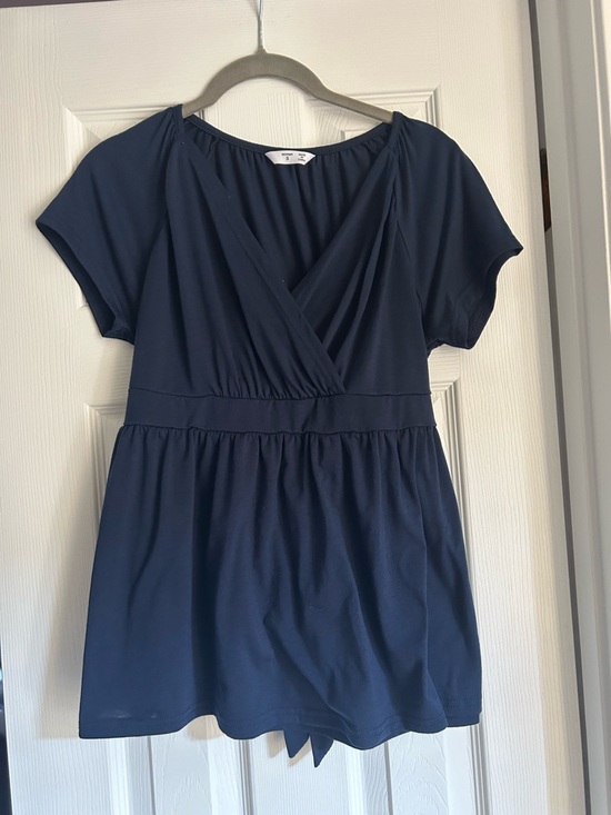Tops - Small Navy Blue Maternity Top